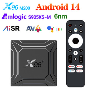 X96 M200 TVBox Android14 Amlogic S905X5M AI-SR Support AV1