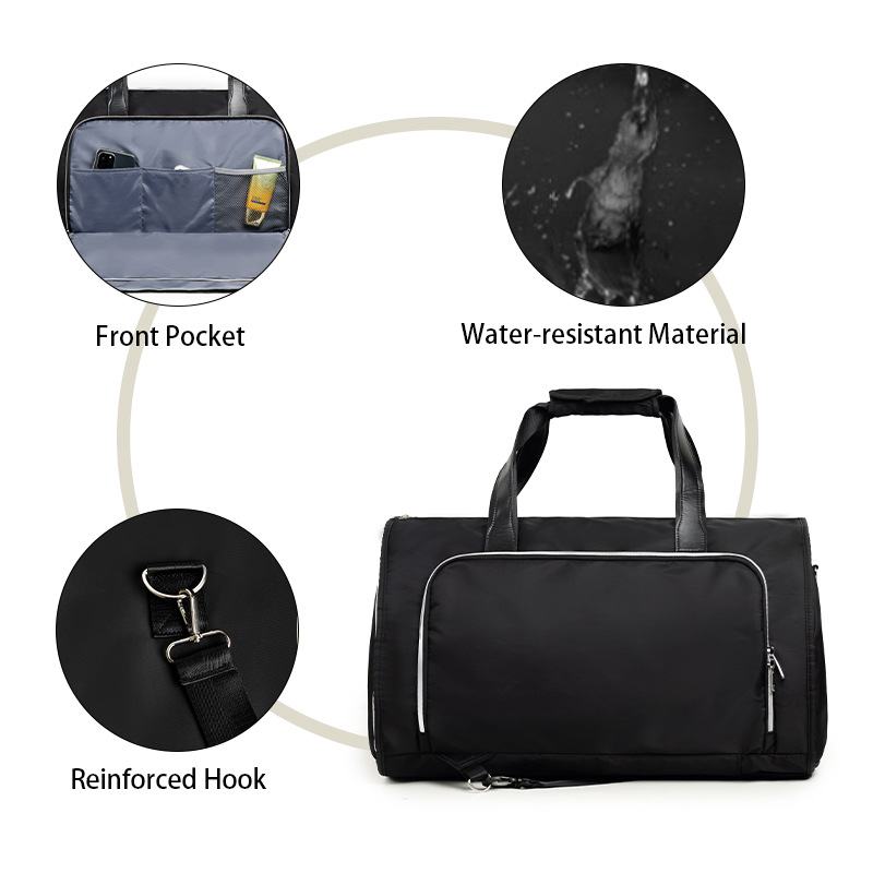 Travel Suit Garment Wear-resistant Foldable Storage Hanging Clothes Bag Crossbody Convertible_voghion.com