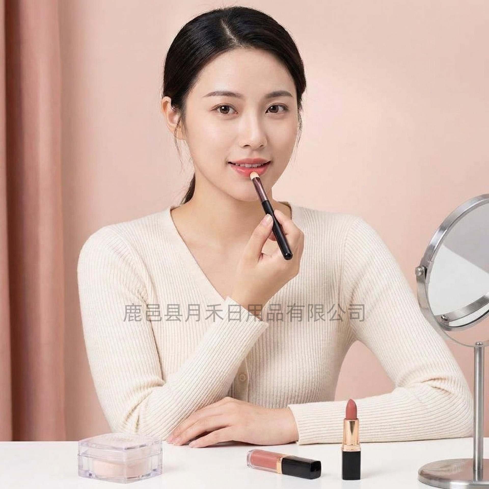 Fabrik-Kosmetikpinsel Lippenpinsel Lippenstiftpinsel Blending Rundkopf Concealer Pinsel Lippenkosmetikpinsel Professionell tragbar Abdeckungspinsel
