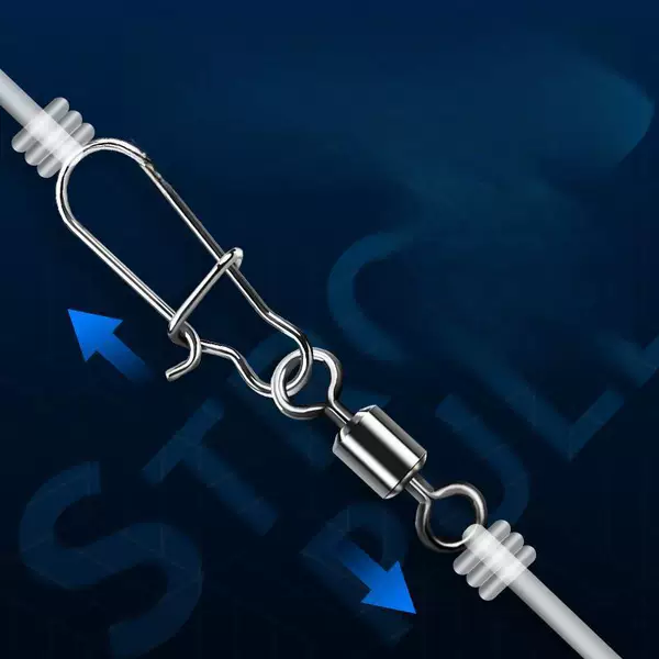 2026 New American-style reinforced pin figure-eight ring connector, strong pin lure hook fishing accessory