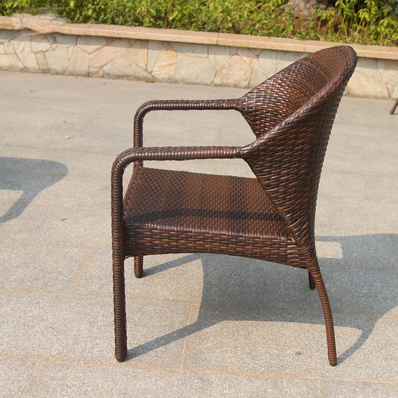 Sillas de caña al aire libre balcón terraza sillas de caña jardín al aire libre ocio comedor de té café mesas y sillas