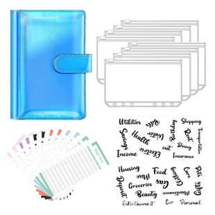 in stock cross-border colorful A6 loose-leaf book Macaron hand book cash budget 6 hole binder