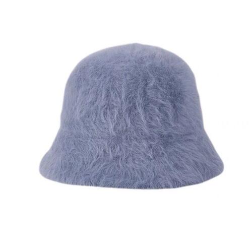 Japanese Retro Versatile Face-Hiding Rabbit Fur Bucket Hat for Women, Korean Style Autumn/Winter Warm Fisherman's Bowl Hat, Instagram Large Headband