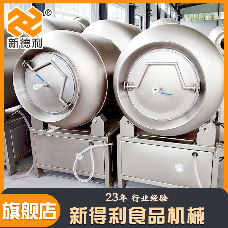 不锈钢600L肉类腌制设备全自动牛肉真空滚揉机变频鸡胸肉腌制机器