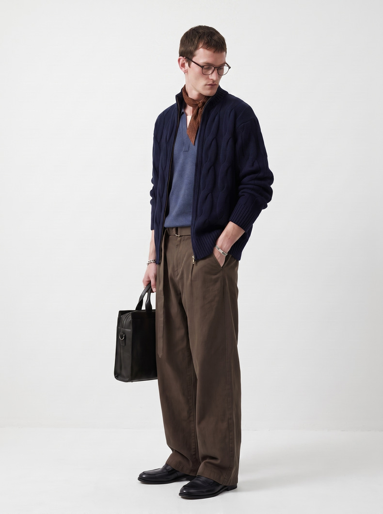 Inflation Jacquard Knit Jacket