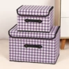 Houndstooth purple, tote