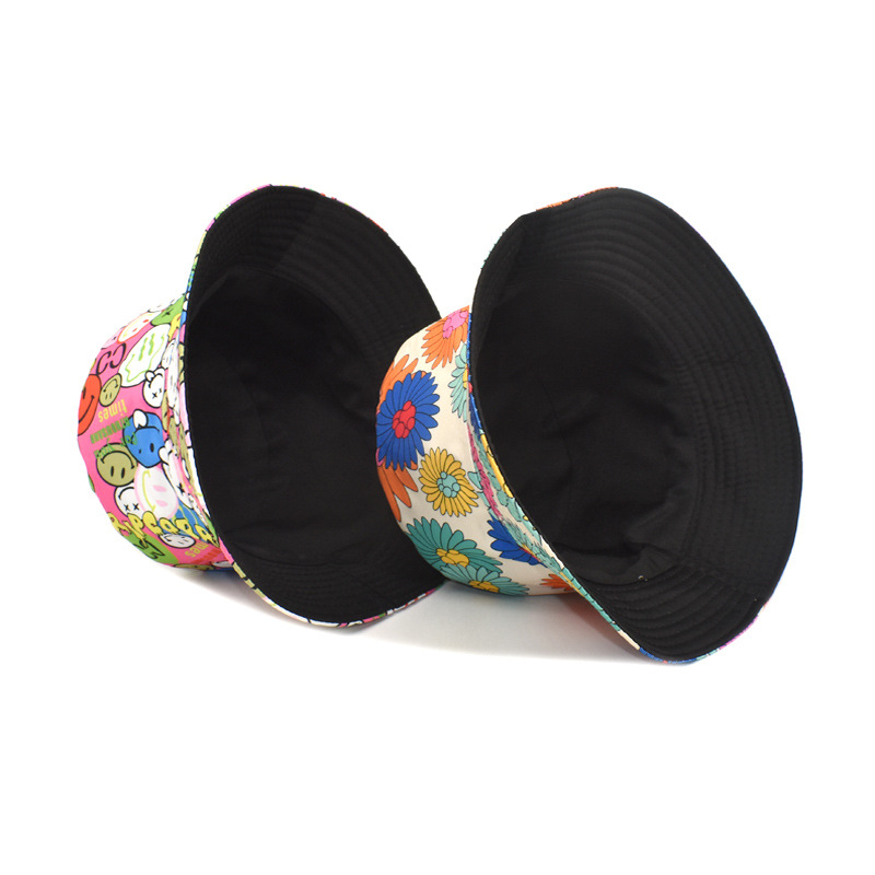 Women's Fashion Flower Printing Wide Eaves Bucket Hat display picture 3