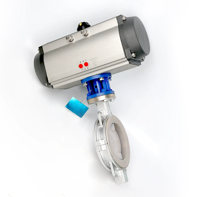 Прямые поставки пневматических поворотных дисковых затворов с фторопластовым покрытием, коррозионностойких, фторопластовых, кислотостойких, высоконапорных промышленных клапанов высокого давления.