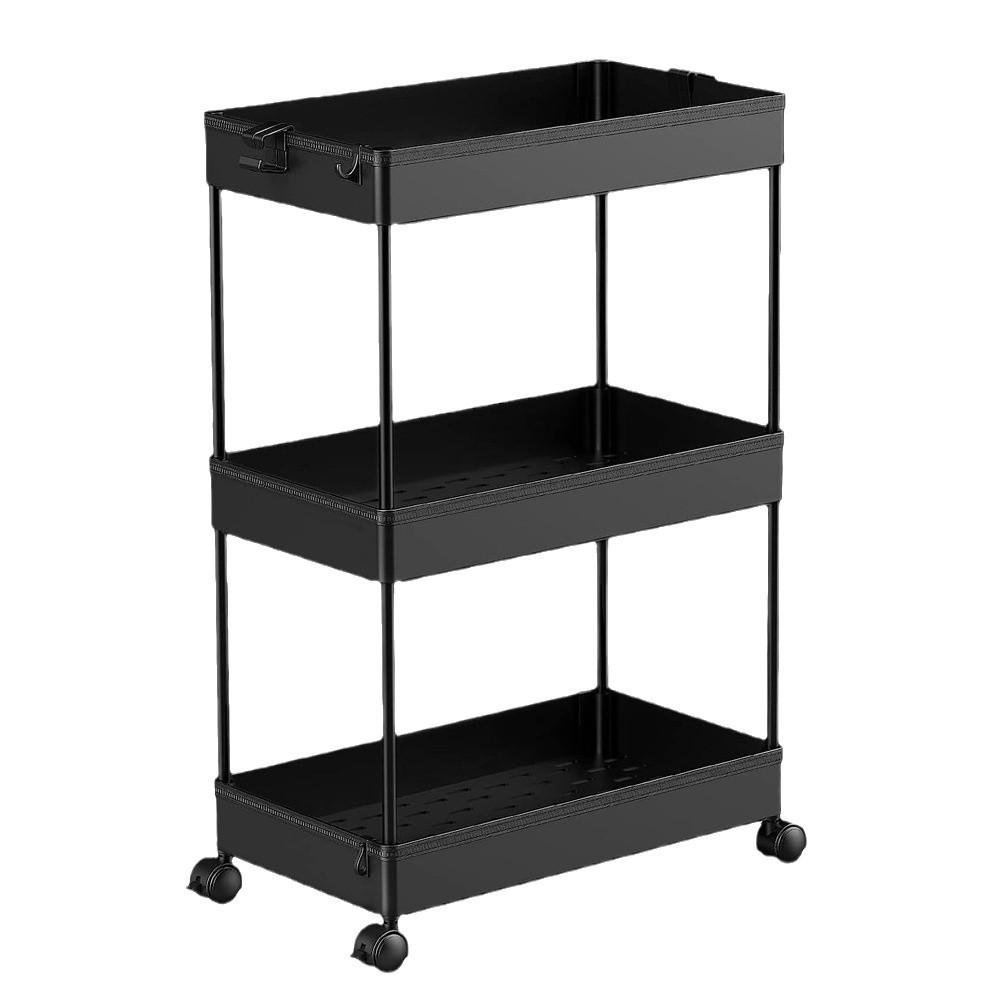 Estante de almacenamiento de baño piso de múltiples capas inodoro baño hueco estante de almacenamiento de carro cocina brecha rack