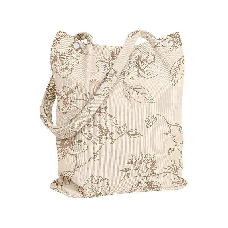 Bolsa de moda impresa de velcro para mujeres, bolso de transporte diario, bolsa de viaje portátil