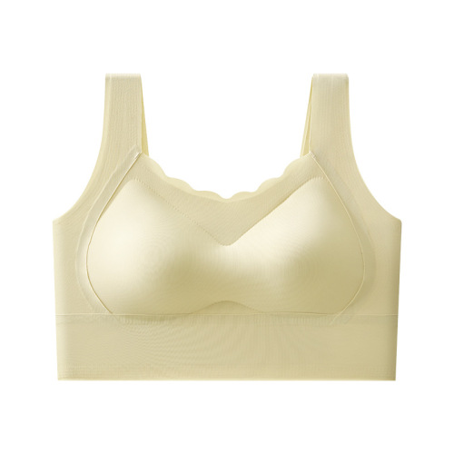 Seamless, Backless, One-Piece Fitted Cup Ice Silk Bra in Plus Size | Wireless Padded Vest for a Fuller, Lifted Bust Effect