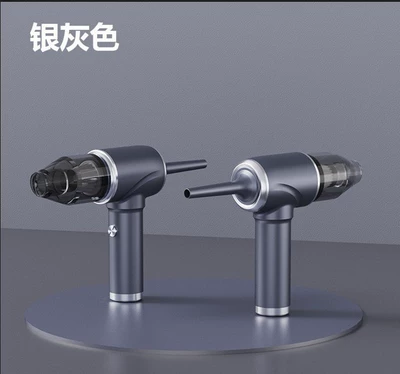 Vacuum Cleaner Wireless High Suction: Tozsoranlar - yd-888-silver-gray-basic-model-typec-charging-8000pa-2-sections-1800mah-blow-suck-two-in-one-vacuum-cleaner
