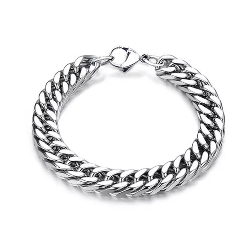 Collier cubain en vente en gros et dropshipping pour homme, bijou tendance et unique en acier inoxydable et titane, inaltérable, pour la clavicule._voghion.com