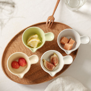 Japanese-Style Ceramic Small Milk Pot with Handle Mini Espresso Milk Cup Milk Jug Sauce Cup Ins Style