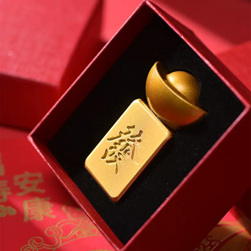 马年马上转钱铜色金属工艺品铜元宝摆件景区博物馆礼品解压手把件