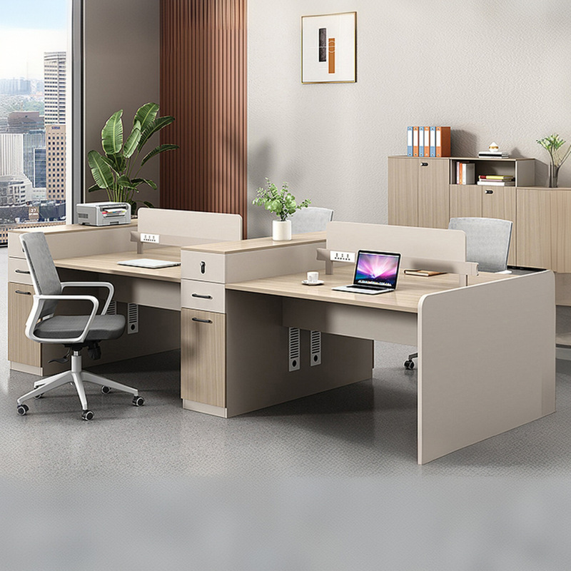 Shengli Office Desk and Chair Set, Simple Modern Office Staff Workstation with Financial Screen Partition, Employee Computer Desk with Cubicles Shengli Office Desk and Chair Set, Simple Modern Office Staff Workstation with Financial Screen Partition, Employee Computer Desk with Cubicles