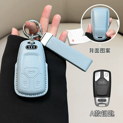 bag, Car key bag - audi-model-a-linen-blue-matching-belt