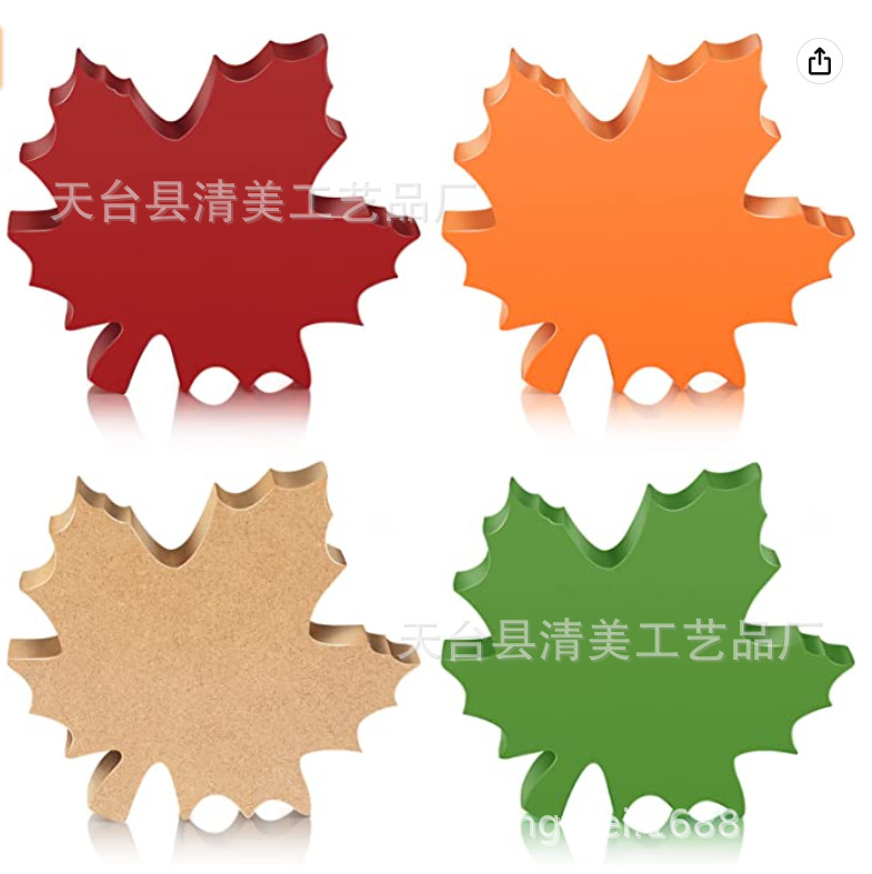 4 unids acción hoja de arce madera otoño Tema, hogar, escritorio Oficina, decoración del partido adornos