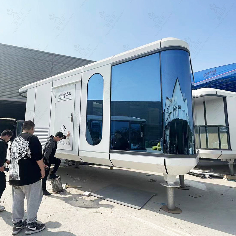 Zhangjiajie espacio escénico cápsula B & B turismo paisaje estructura de acero Casa villa vacaciones casa móvil personalización