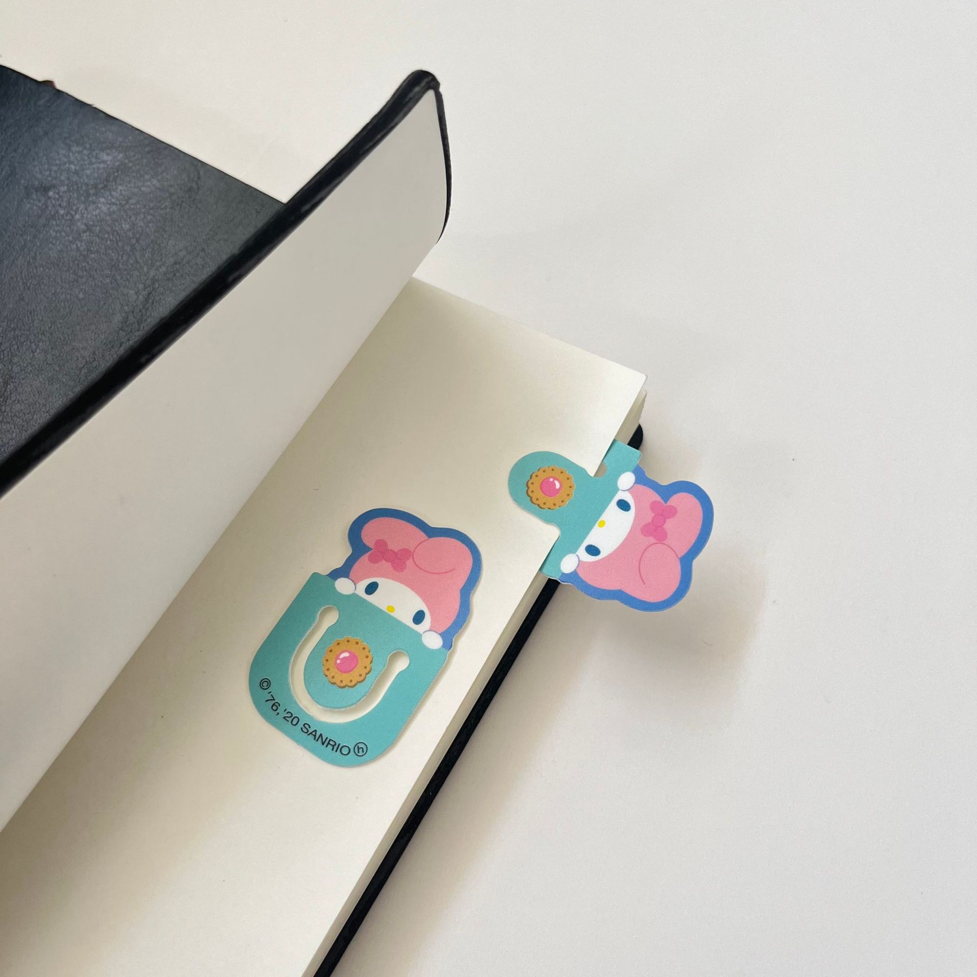 Dibujos animados pp marcador niña lindo mini hueco plug-in marcador libro de texto nota novela clip de libro