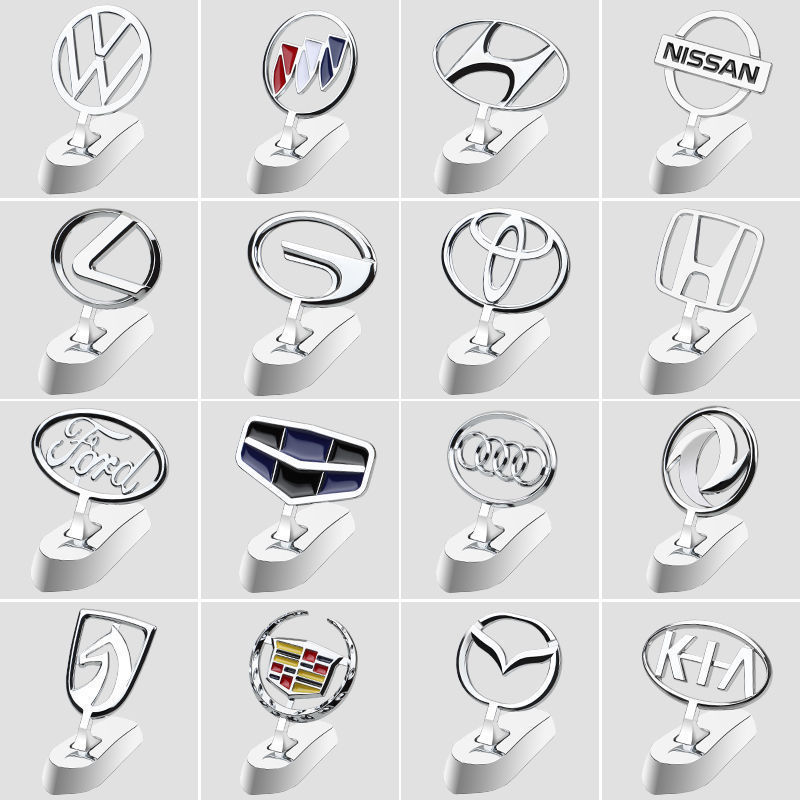 Auto logotipo tridimensional de aleación de zinc logotipo delantero de automóviles logotipo tridimensional decoración logotipo de automóviles de varios modelos image 3
