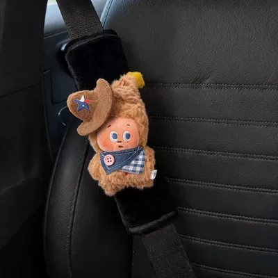 Seat belt shoulder pad decoration, anti-neck strangulation protection, car - coffee-colored-vanilla-crispshoulder-pad