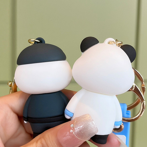 Funny Medical Police Couple Creative Cartoon Keychain Car Book Bag Compatible Multi-purpose Small Decorative Gift Wholesale