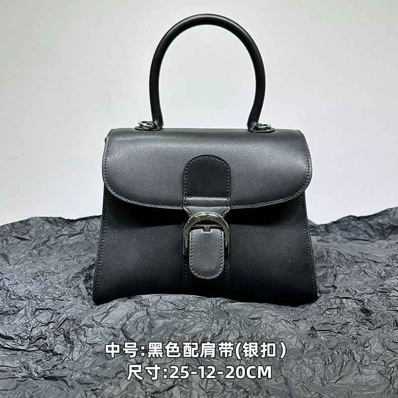Новая Snow White Brilliant Color Block Box Leather Horseshoe Buckle Crossbody Bag Hood Class Horizontal Handbag