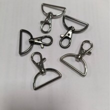 呖色鱼嘴扣 锌合金箱包狗扣金属钥匙扣diy配件饰品玩偶挂件钩钮扣