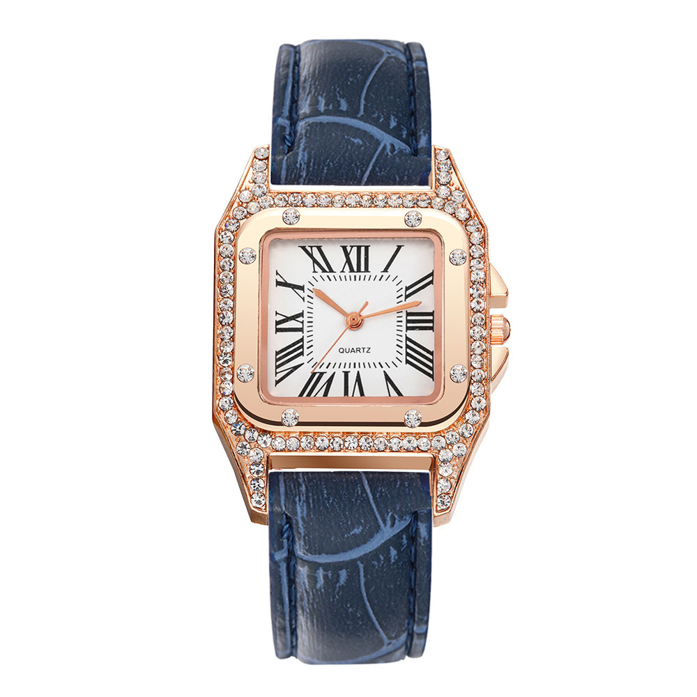 Internet Red fashion diamond ladies belt watch women's quartz watch manufacturers wholesale Women's Watch card to small square watch_voghion.com