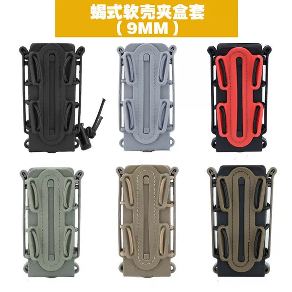 9mm Scorpion Universal Tactical Quick-Draw Box Multi-Function Molle Elastic Soft Shell Magazine Cover Wearable Belt Accessory Box