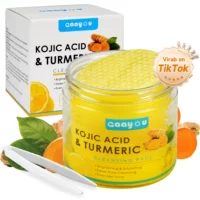 Внешняя торговля, полный английский, куркума, койевая кислота, очищающие ватные подушечки, трансграничные отшелушивающие очищающие ватные подушечки для снятия макияжа, уход за кожей