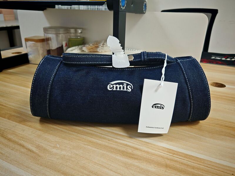 高品質韓国ニッチブランド emis デニムバッグ 2025 夏多用途ショルダー脇バッグシンプルなシリンダーバッグ|undefined