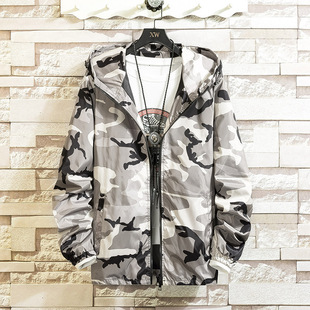 Cross-border 2025 New Spring Camouflage Jacket Men's Fashionable Brand Loose Jacket Korean Fashionable Student Jacket