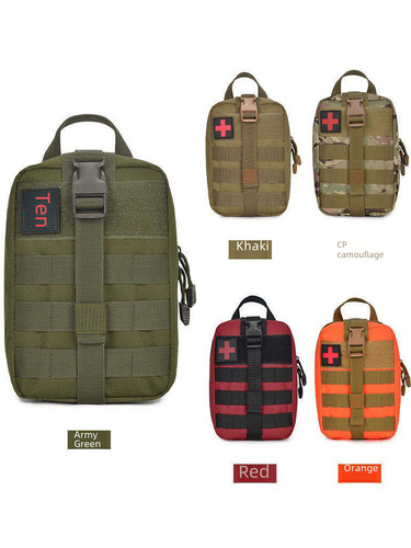 Tactical medical kit Outdoor emergency kit Tactical MOLLE waist bag tool and medicine kit Portable carrying storage bag