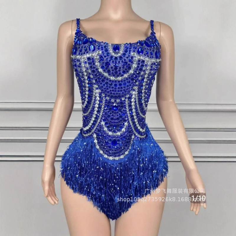 Taylor Swift Concert Blue Tassel Ball Gown Music Festival Outfit Music Festival Outfit