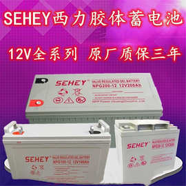 SEHEY西力蓄电池12V65AH光伏发电100AH太阳能胶体电池路灯UPS电源