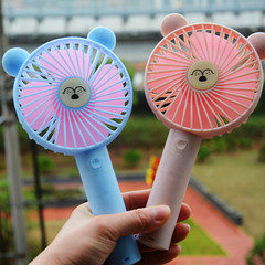 USB rechargeable handheld small fan desktop mobile phone holder cartoon fan hot-selling fan gift customization