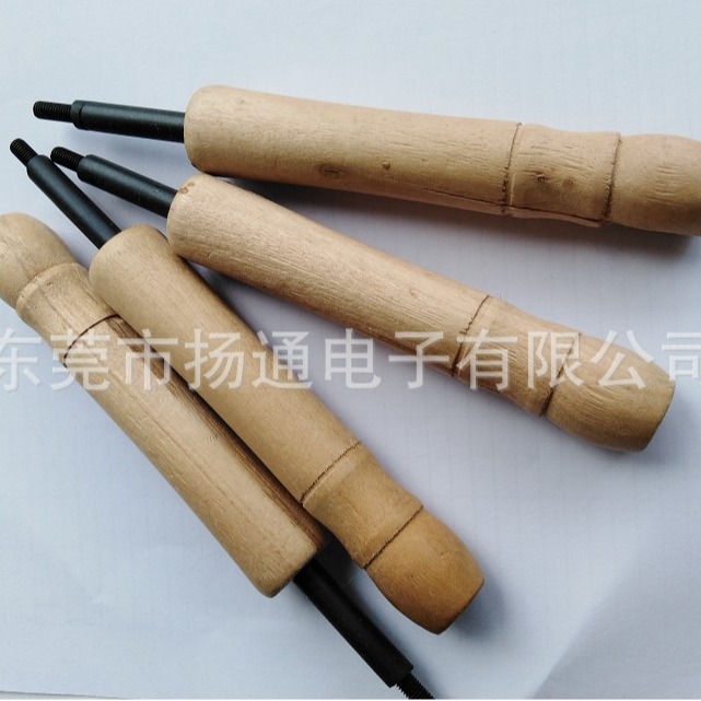 磁环电感 木头手柄拉磁环手柄 台钳用手柄 可装勾头勾针的手柄