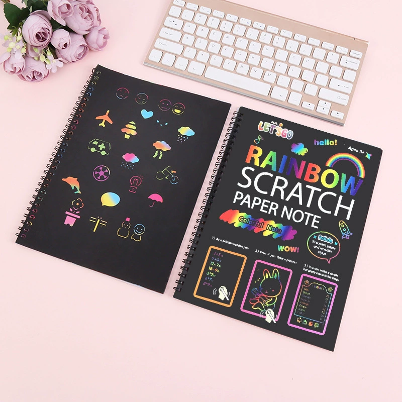 Европейско-американская детская красочная diy-раскраска книга, арт-головоломная раскраска по белому картону, забавная и креативная граффити-раскраска бумага в наличии