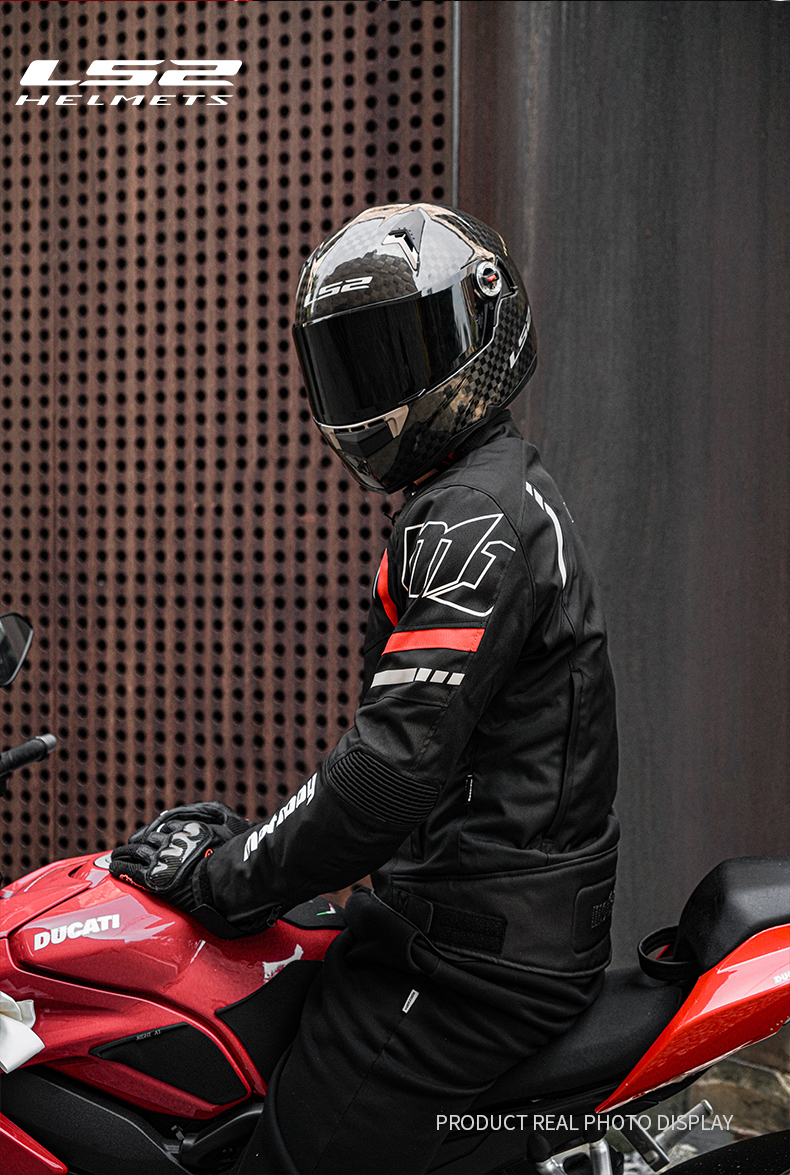 LS2FF396 Motorcycle Helmet 12K Full Carbon Fiber Anti-Fog Visor