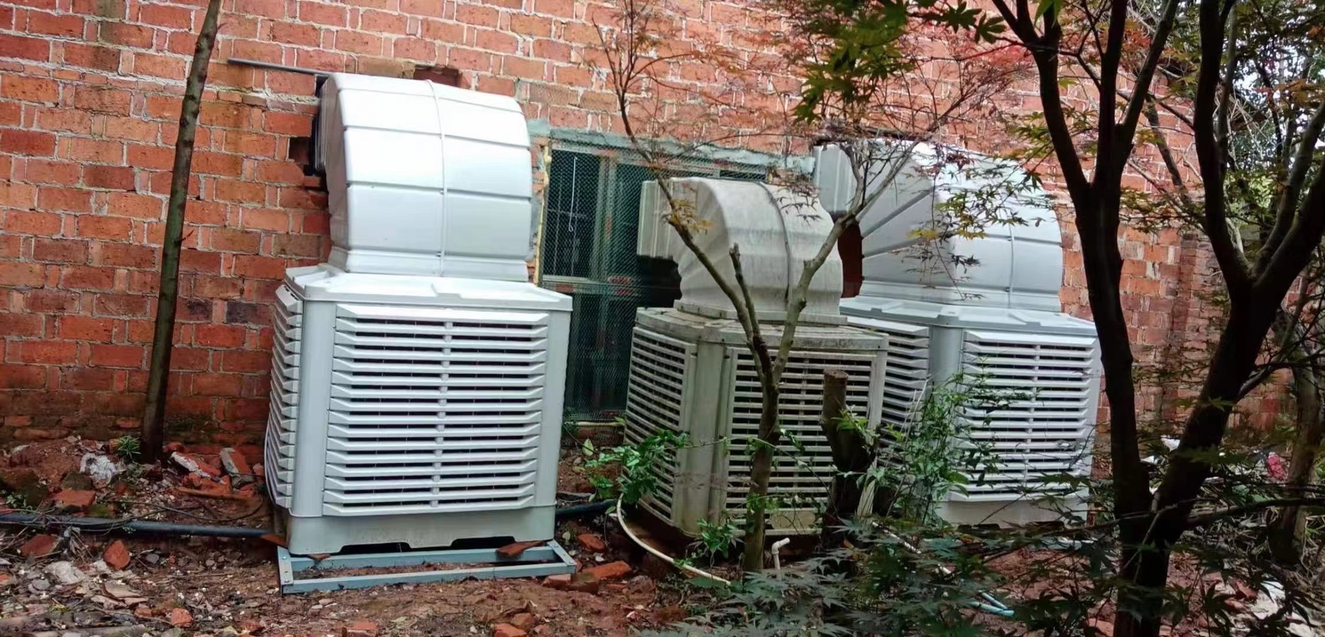 赣州抚州新余萍乡降温水冷空调冷风机设备厂房养殖冷风机换热、制