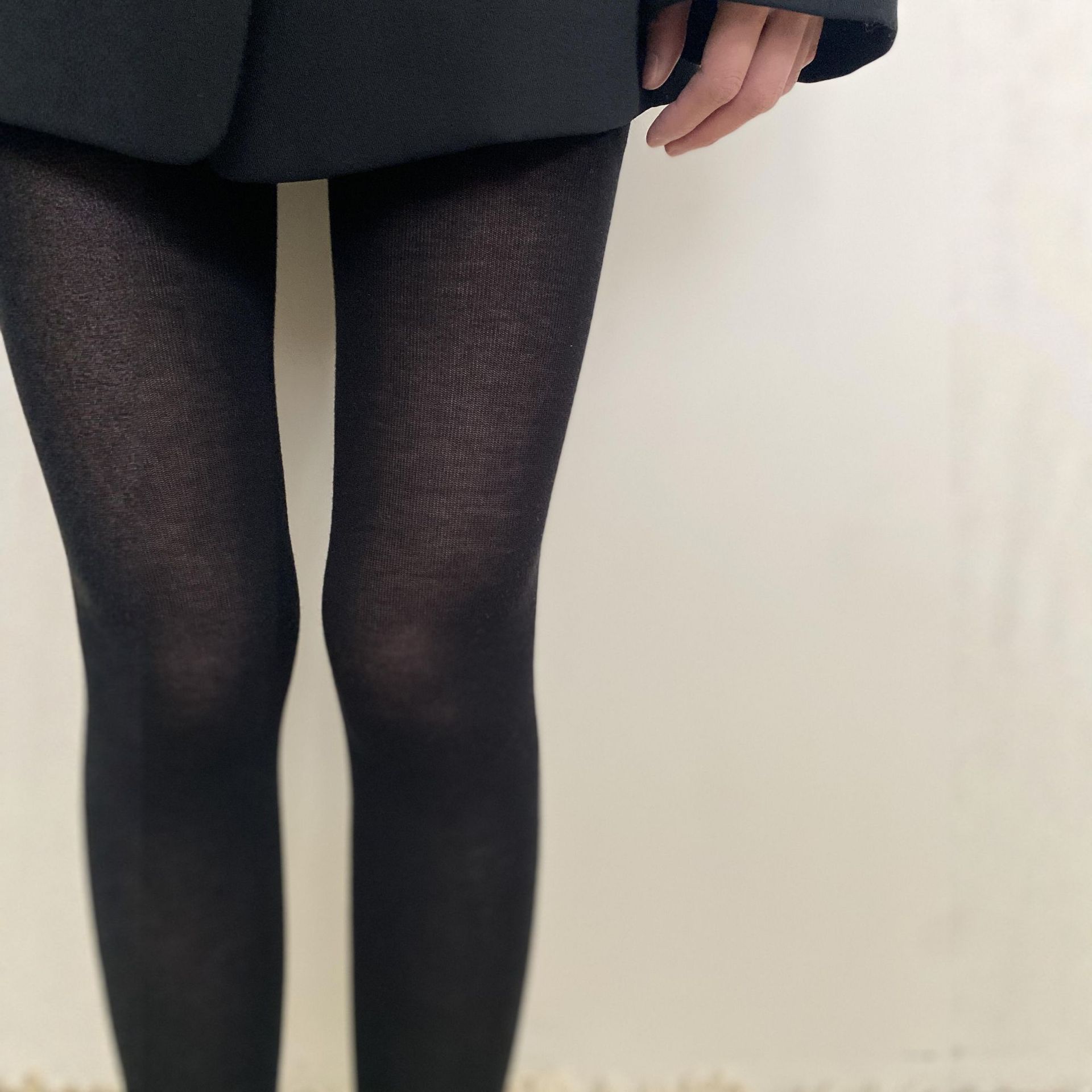 Autumn and Winter Jacquard Pantyhose Knitted Warm Ultra-High Sheer Miu Pantyhose Sexy Women's Socks Slimming High-End