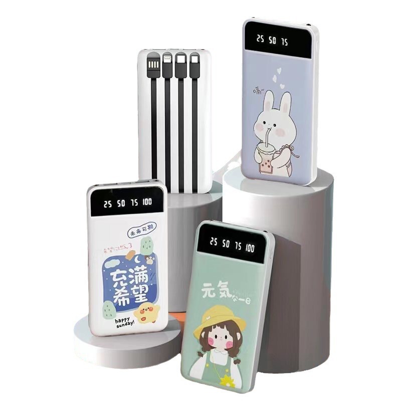 充電宝卸売り超薄型かわいいアニメ20000ミリアンペア移動電源超大容量ギフトロゴ|undefined