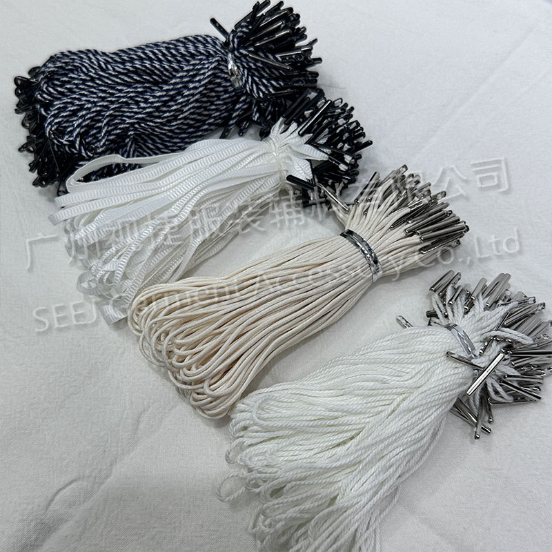 定制服装箱包通用 吊牌绳 金属挂绳 别针线 别针五金挂绳 胶扣绳