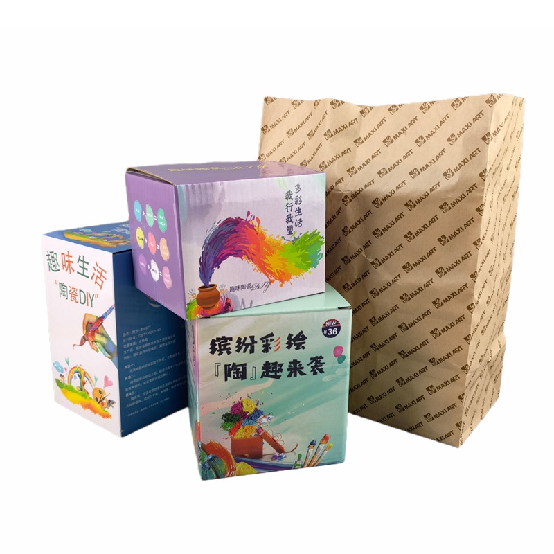 Bear DIY acrílico graffiti padre-hijo dibujo juguete pintado cerámica de fuego blanco color relleno de interés no yeso