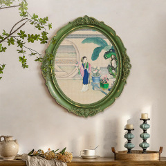 New Chinese Style Sun Wen A Dream of Red Mansions Revival Hanging Painting, Classical Wall Art, Chinese Style, Niche, Medieval French Art Decorative Painting