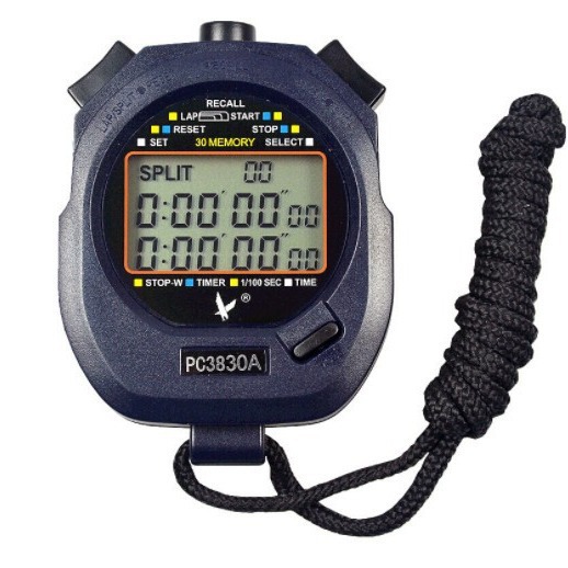 Tianfu PC3830A Stopwatch, Professional Fitness and Sports Timer, Waterproof 3830