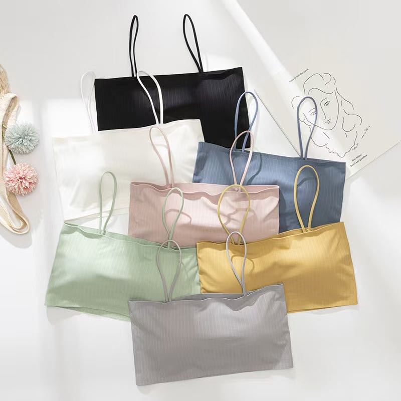 Japanese-Style Girl Beauty Back Strap Bra for Female Students with Chest Pads, Seamless Versatile Sexy Bandeau Sleep Bra Japanese-Style Girl Beauty Back Strap Bra for Female Students with Chest Pads, Seamless Versatile Sexy Bandeau Sleep Bra