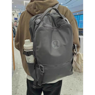 2024Lulu New Newcrew22L Backpack School Bag Backpack Travel Yoga Fitness Waterproof Men's and Women's Bag